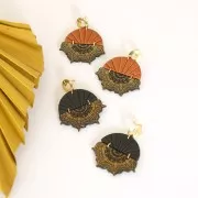 Silk Screen Moiko pour Pâte polymère 74x105 mm - Motif Fleurs évidées 12.34