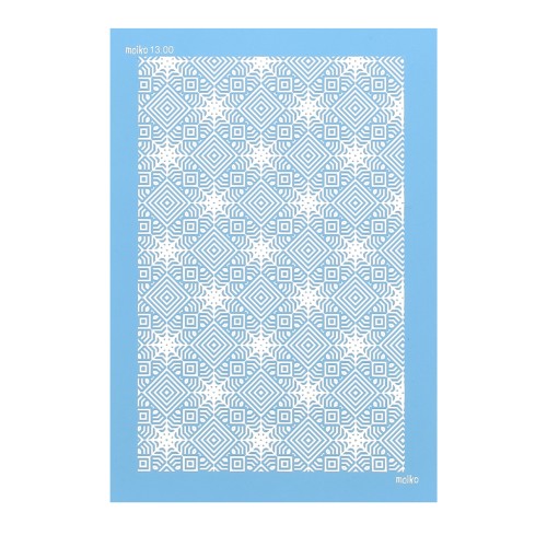 Silk Screen Moiko pour Pâte polymère 74x105 mm - Motif Losanges 13.00