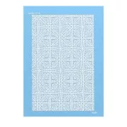 Silk Screen Moiko pour Pâte polymère 74x105 mm - Motif Triangles et Chevrons 12.50