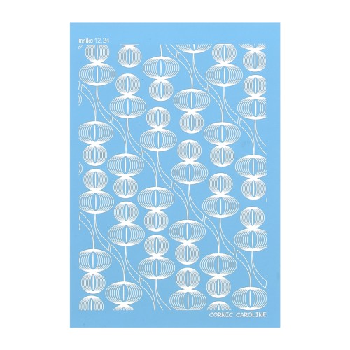 Silk Screen Moiko pour Pâte polymère 74x105mm - Lanternes Design Caroline Cornic