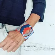 Silk Screen Moiko pour bracelet 23x7 cm - Feuilles d'Acacia