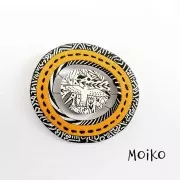 Silk Screen Moiko pour bracelet 23x7 cm - Feuilles d'Acacia