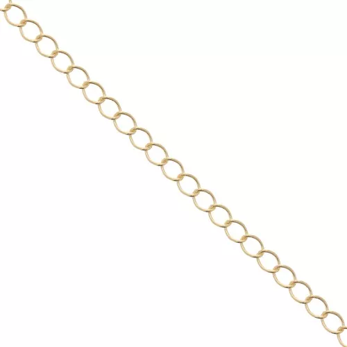 Chaîne maille Rombo 4 mm Doré à l'or fin x1m