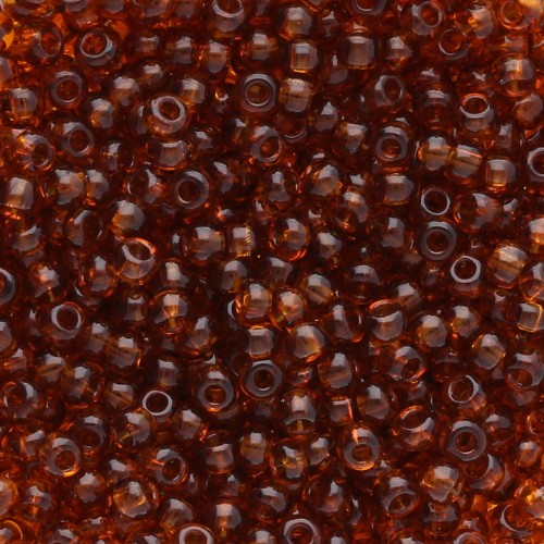 Perles rocailles Preciosa 9/0 2.5 mm - Dark Topaz x20g