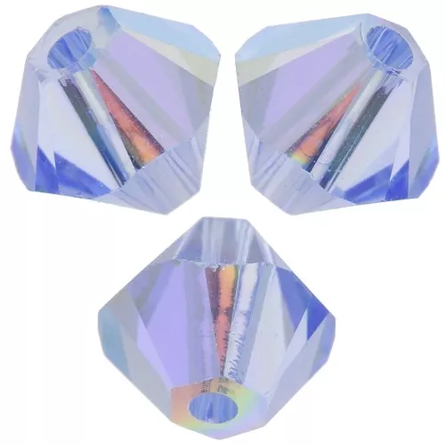 Toupies en cristal PureCrystal 5328 4 mm Light Sapphire AB x50