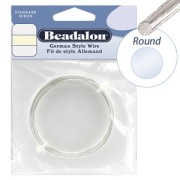 Fil de cuivre rond 0.51 mm- German Style Wire - Argenté x12m