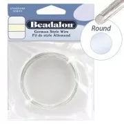 Fil de cuivre rond 0.51 mm- German Style Wire - Argenté x12m