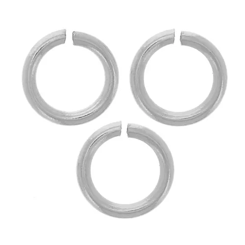 Anneaux ouverts 4x0.6 mm - Acier inoxydable 316L x10