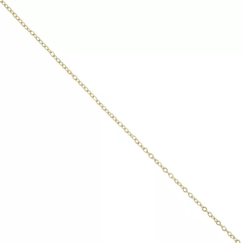 Chaîne maille Forçat limée 1.75 mm - Acier inoxydable 304L Doré x99cm