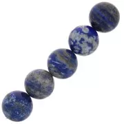 Perle en pierre gemme Lapis Lazuli 14 mm x1