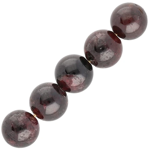 Perle ronde Grenat 10 mm x1