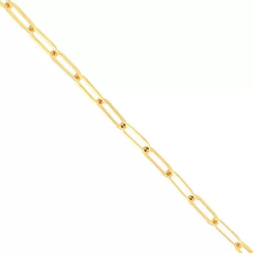 Chaîne maille rectangle 4.5 mm en laiton - Doré x1m