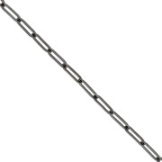 Chaîne maille rectangle 4.5 mm en laiton - Gunmetal x1m|raw }}
