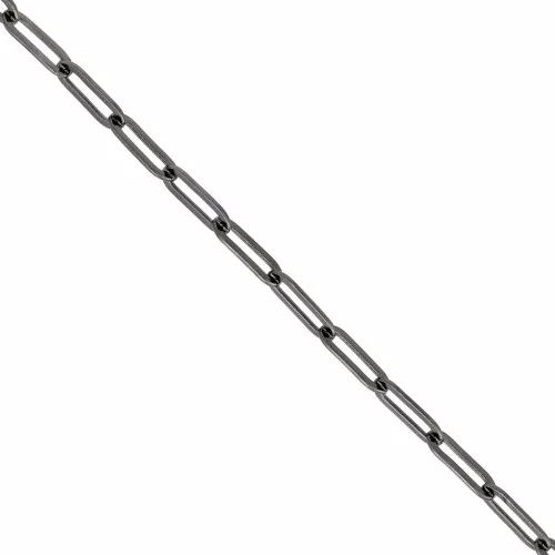 Chaîne maille rectangle 4.5 mm en laiton - Gunmetal x1m
