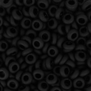 Rocaille Toho Demi Round 6/0 TO6RDR0049F - Opaque Frosted Jet x5g|raw }}