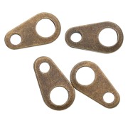 Attaches ovales 9x5 mm bronze x144