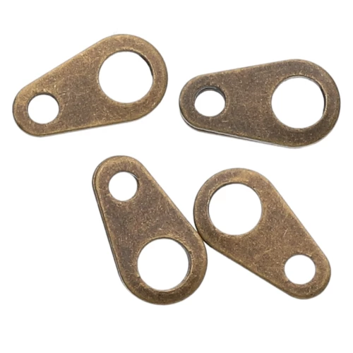 Attaches ovales 9x5 mm bronze x144