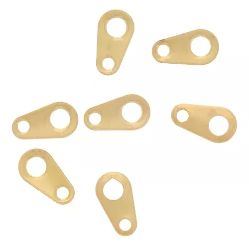 Attaches ovales 6x3 mm doré x144
