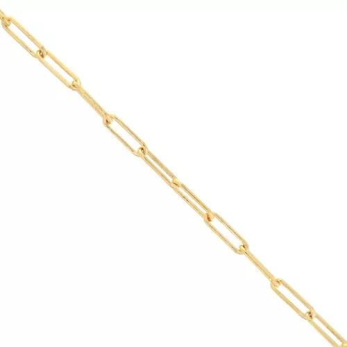 Chaîne maille rectangle 3.7 mm en Gold filled (or laminé) x20cm