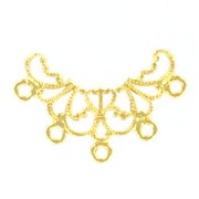 Estampe intercalaire 27x20 mm doré à l'or fin x1|raw }}