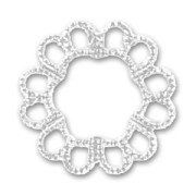 Estampe ronde 19 mm argenté  x1|raw }}