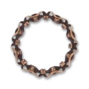 Anneau filigrané 16 mm cuivré vieilli x1|raw }}