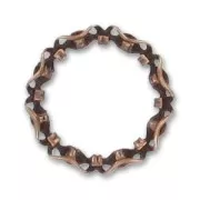 Anneau filigrané 16 mm cuivré vieilli x1