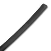 Cordon en plastique creux 4 mm Noir Opaque x 50 cm|raw }}