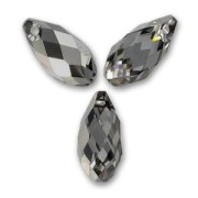 Gouttes PureCrystal 6010 11x5.5 mm Crystal Silver Night x4|raw }}