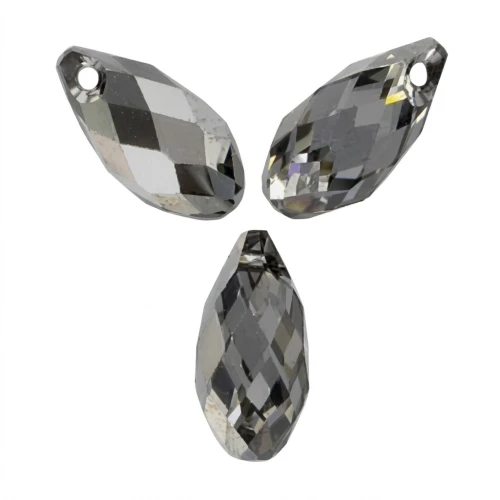 Gouttes PureCrystal 6010 11x5.5 mm Crystal Silver Night x4