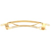 Barrette à cheveux 78 mm - Doré à l'or fin x1|raw }}