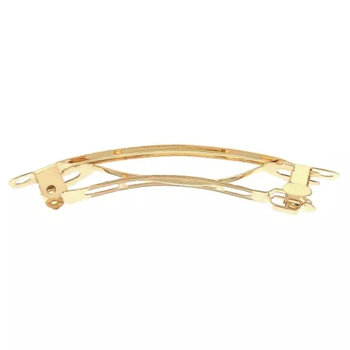 Barrette à cheveux 58 mm - Doré à l'or fin x1