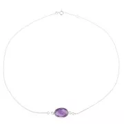 Tour de cou chaîne maille Forçat pour intercalaire - Argent 925 x41cm