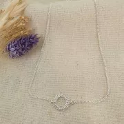 Tour de cou chaîne maille Venitienne pour intercalaire - Argent 925 x41cm