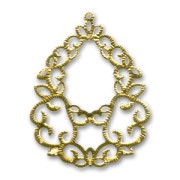 Pendentif léger goutte 68 mm doré x1|raw }}