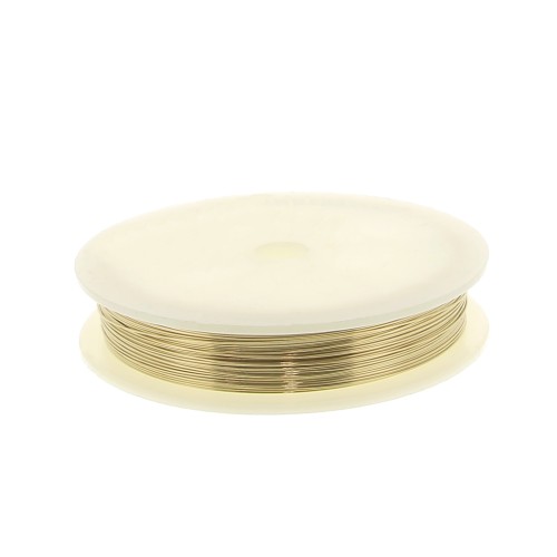Fil semi-dur 0.5 mm en Gold filled (or laminé) x20m