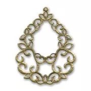 Pendentif léger goutte 68 mm bronze x1