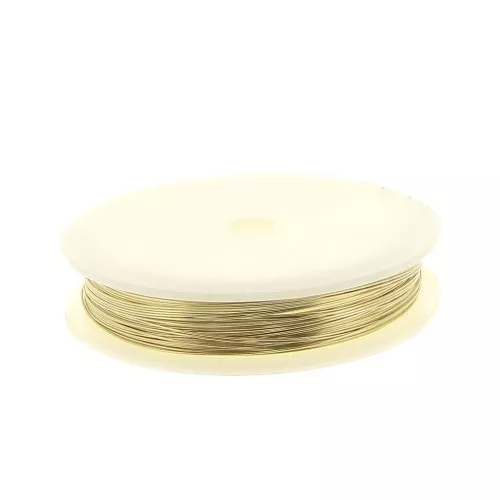 Fil dur 0.64 mm en Gold Filled (or laminé) x10m