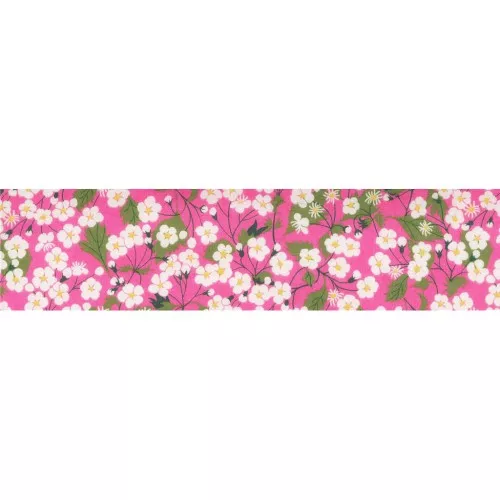 Biais en tissu Liberty - Mitsi - Pivoine x1m
