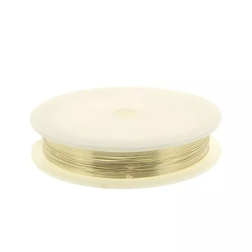 Fil souple 0.5 mm en Gold filled (or laminé)  x10m