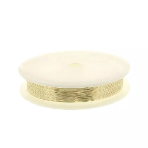 Fil souple 0.3 mm en Gold filled (or laminé)  x20m