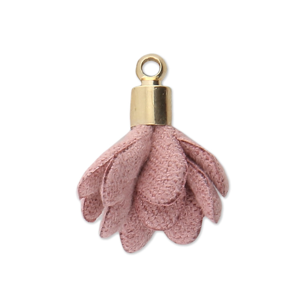 Pompon Imitation Coton Pour Création Bijoux DIY 12 Mm Orange Avec Attache Dore X1 P 146021