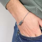 Chaîne maille Jaseron 3 mm - maillons fermés en Acier inoxydable 316L x1m