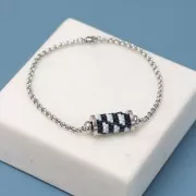 Chaîne maille Jaseron 3 mm - maillons fermés en Acier inoxydable 316L x1m