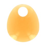 Pendentif poire design en acrylique 28.5x25 mm - Jaune transparent x1|raw }}