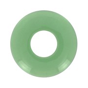 Pendentif donuts en acrylique 21 mm - Vert transparent x1|raw }}