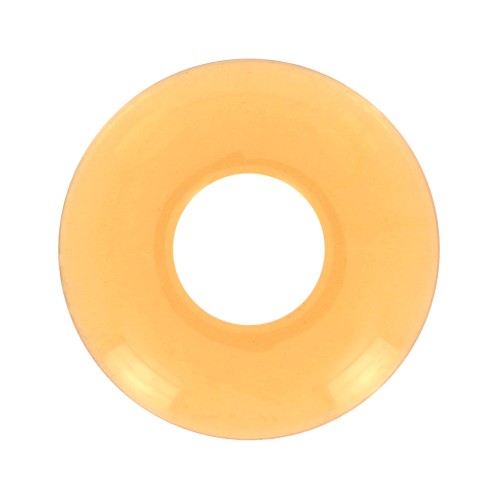 Pendentif donuts en acrylique 21 mm - Jaune transparent x1