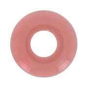 Pendentif donuts en acrylique 21 mm - Terracotta transparent x1
