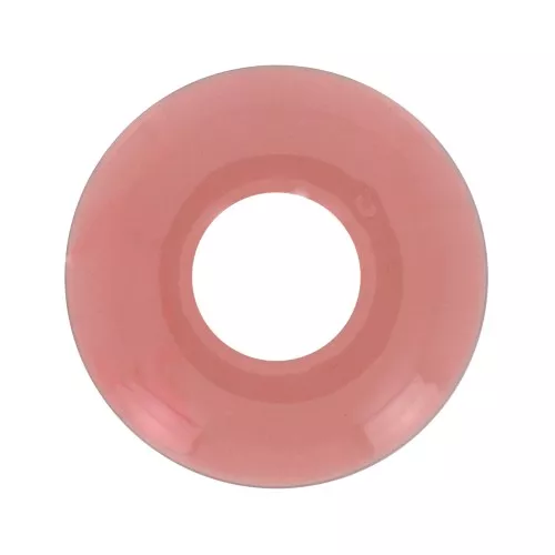 Pendentif donuts en acrylique 21 mm - Terracotta transparent x1