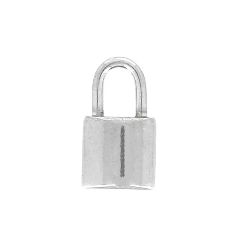 Breloque cadenas 11x6 mm - Acier inoxydable 304 x1